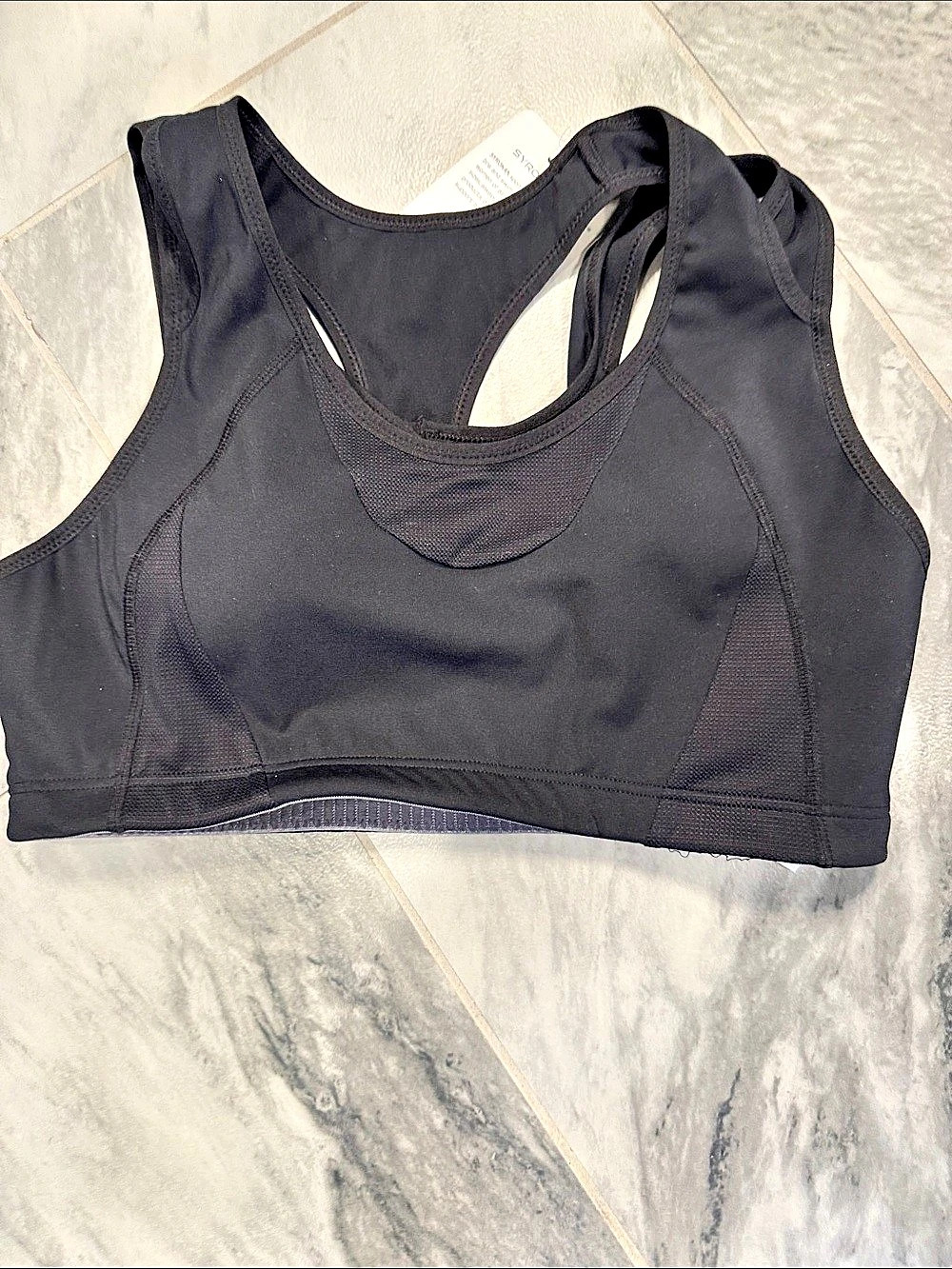 Syrokan A807 Sports Bra in Black Size Large NWT